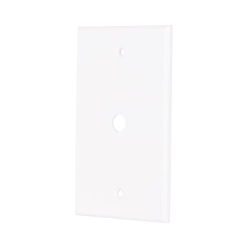 49711 - Placa de ABS pasacable, Standard, blanco, Volteck