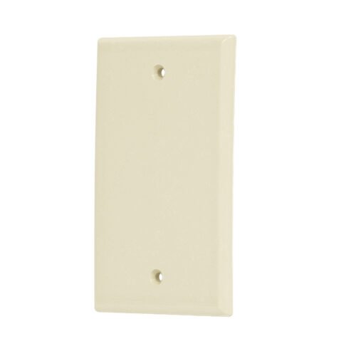 46400 - Placa de ABS ciega, Standard, marfil, Volteck