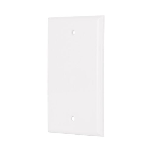 47724 - Placa de ABS ciega, Standard, blanco, Volteck