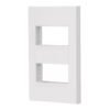 PPDO-EB.jpg 47063 - Placa 2 ventanas, 1 módulo, línea Española, color blanco