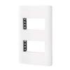 47937 - Placa blanca de 2 ventanas 1 módulo, línea Lisboa, Volteck