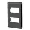 PPDO-LN.jpg 47870 - Placa negra de 2 ventanas 1 módulo, línea Lisboa, Volteck