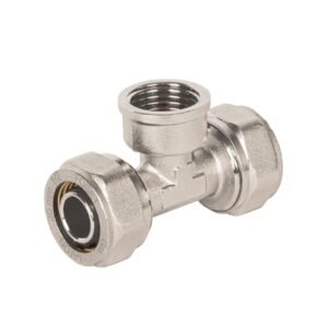 45930 - Tee para PEALPE, 1/2", con rosca hembra central, Foset