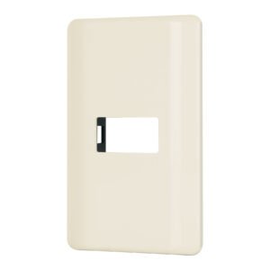 27231 - Placa 1 módulo, marfil, línea Volteck Basic