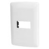 48134 - Placa 1 módulo de ABS, línea Italiana, color blanco, Volteck