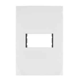 48303 - Placa 1 módulo de ABS, línea Oslo, color blanco, Volteck
