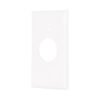 47725 - Placa de ABS para contacto redondo, Standard, blanco