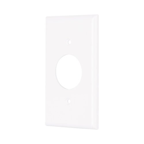 47725 - Placa de ABS para contacto redondo, Standard, blanco