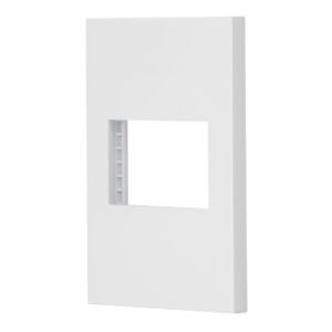 47044 - Placa 1 ventana, 1.5 módulos, línea Española, color blanco