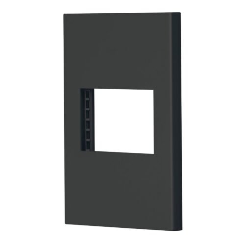 PPSE15-EN.jpg 47984 - Placa 1 ventana, 1.5 módulos, línea Española, color negro