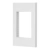 47043 - Placa 1 ventana, 3 módulos, línea Española, color blanco