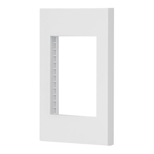 47043 - Placa 1 ventana, 3 módulos, línea Española, color blanco