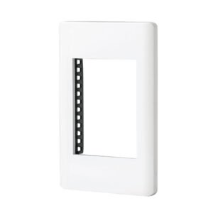 47939 - Placa blanca de 1 ventana 3 módulos, línea Lisboa, Volteck
