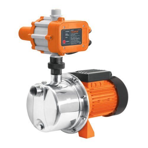 102857 - Bomba presurizadora jet acero 1 HP con control, Truper