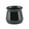 49847 - Caja con 24 protectores para patas de silla, negro