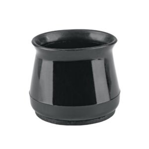 49847 - Caja con 24 protectores para patas de silla, negro