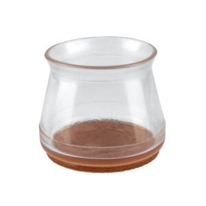 49846 - Caja con 24 protectores para patas de silla, transparente