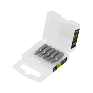 12140 - Estuche con 5 puntas de cruz PH1 largo 1", Truper Expert