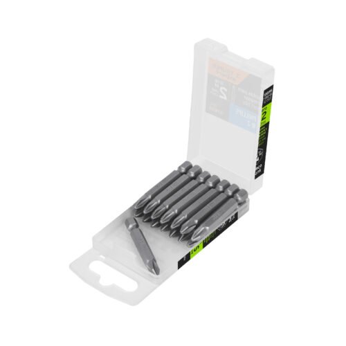 100195 - Estuche con 15 puntas de cruz PH2 largo 2", Truper Expert