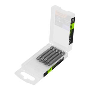 12162 - Estuche con 5 puntas pozidriv PZ2 largo 2", Truper Expert