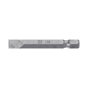 12171 - Estuche con 5 puntas planas de 1/4" largo 2", Truper Expert