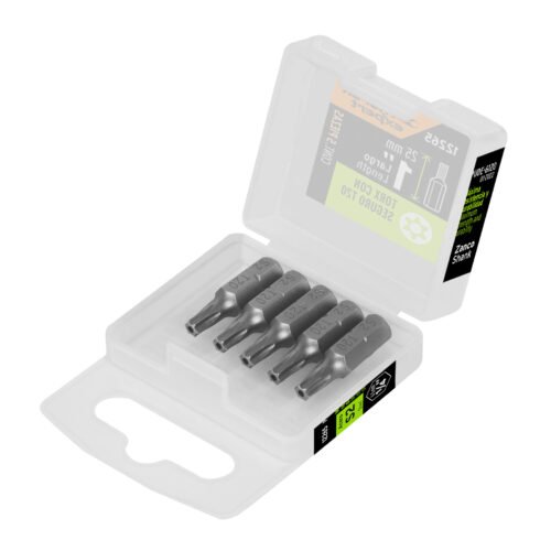 12265 - Estuche con 5 puntas torx T20 con seguro largo 1", Expert