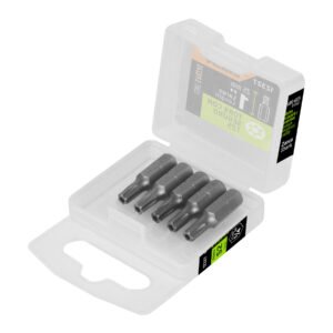 12327 - Estuche con 5 puntas torx T25 con seguro largo 1", Expert