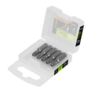 12328 - Estuche con 5 puntas torx T27 con seguro largo 1", Expert