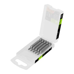12357 - Estuche con 5 puntas torx T10 con seguro largo 2", Expert