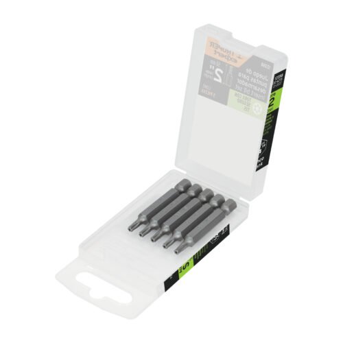 12358 - Estuche con 5 puntas torx T15 con seguro largo 2", Expert