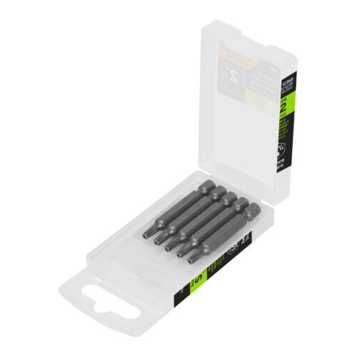 12360 - Estuche con 5 puntas torx T20 con seguro largo 2", Expert