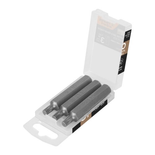 12707 - Estuche con 3 puntas bristol M8 largo 3", Truper Expert
