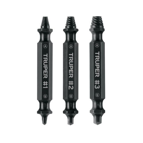 103311 - Blíster con 3 puntas extractoras de tornillos, Truper