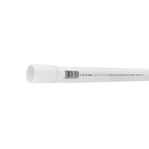 40085 - Tubo de 1-1/2" PVC hidráulico RD 26, 3m, 1.2kg, FOSET
