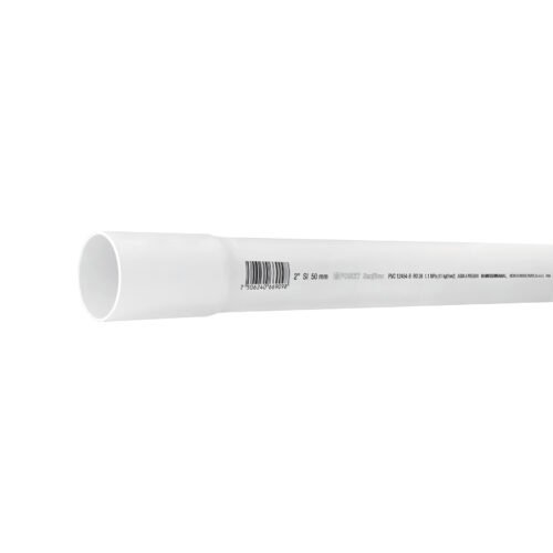 40086 - Tubo de 2" PVC hidráulico RD 26, 3m, 1.8kg, FOSET