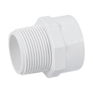 45545 - Adaptador macho de PVC de 1-1/4", Foset