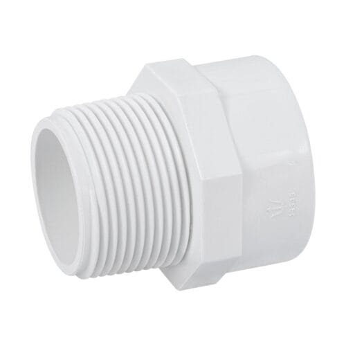 45545 - Adaptador macho de PVC de 1-1/4", Foset