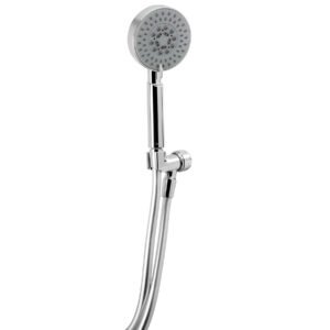 45165 - Regadera cromo de teléfono 4" con soporte, Foset Element