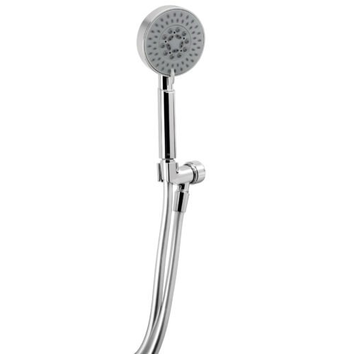 45165 - Regadera cromo de teléfono 4" con soporte, Foset Element
