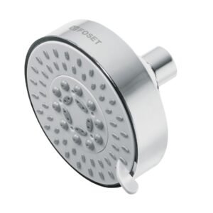 45169 - Regadera cromo 4"con 5 funciones, sin brazo, Foset Element
