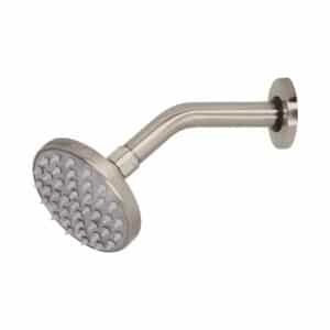45575 - Regadera satín 4" plato redondo, con brazo, Foset Element