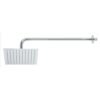 45771 - Regadera plato cuadrado 8" con brazo, cromo, FOSET RIVIERA