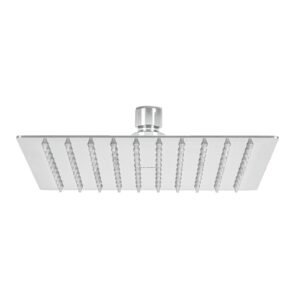 45779 - Regadera plato cuadrado 8" sin brazo, cromo, FOSET RIVIERA