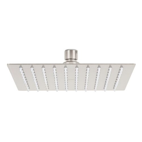 45780 - Regadera plato cuadrado 8" sin brazo, satín, FOSET RIVIERA