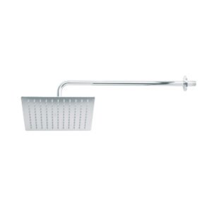 45773 - Regadera plato cuadrado 10" con brazo, cromo, FOSET RIVIERA