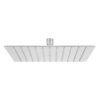 45781 - Regadera plato cuadrado 10" sin brazo, cromo, FOSET RIVIERA