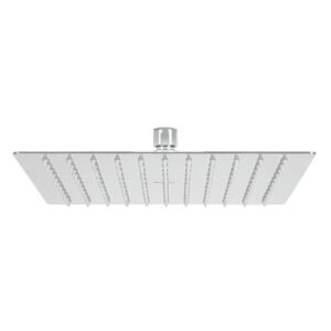 45781 - Regadera plato cuadrado 10" sin brazo, cromo, FOSET RIVIERA