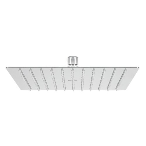 45781 - Regadera plato cuadrado 10" sin brazo, cromo, FOSET RIVIERA
