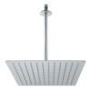 45775 - Regadera plato cuadrado 12" con brazo, cromo, FOSET RIVIERA