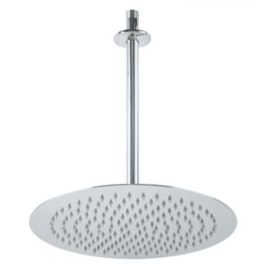 45079 - Regadera plato redondo 12" con brazo, cromo, FOSET RIVIERA